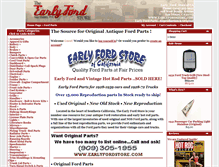 Tablet Screenshot of earlyfordstore.com